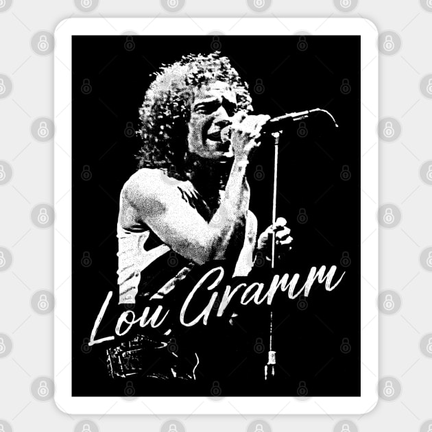 Lou Gramm // Retro Fan Art Design Magnet by DankFutura